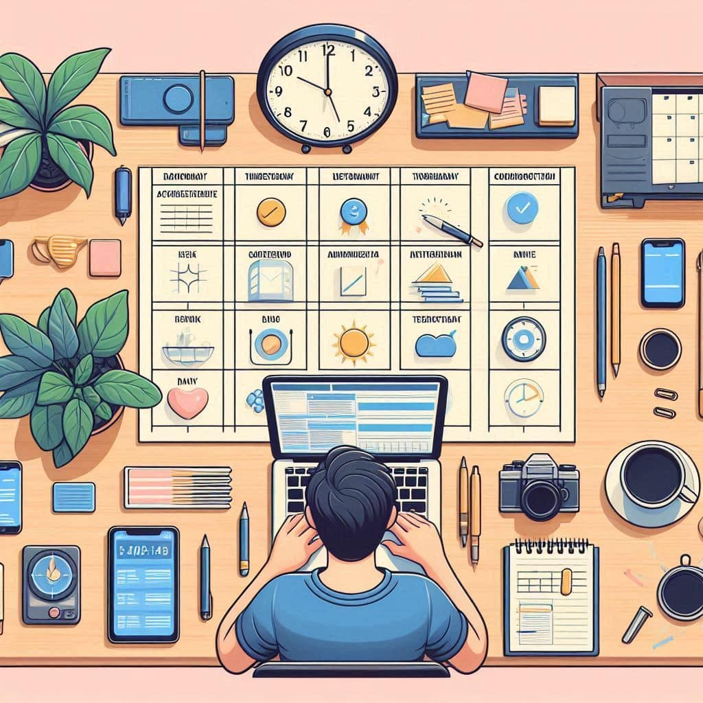 Contoh Jadwal Harian dengan Teknik Time Blocking