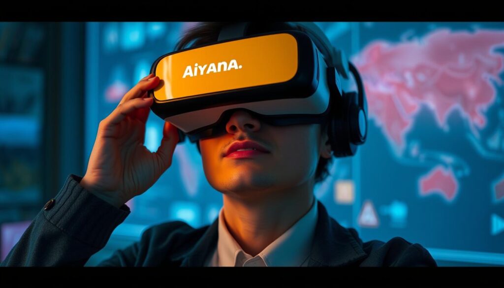 Gambar Mondly dengan teknologi AR/VR