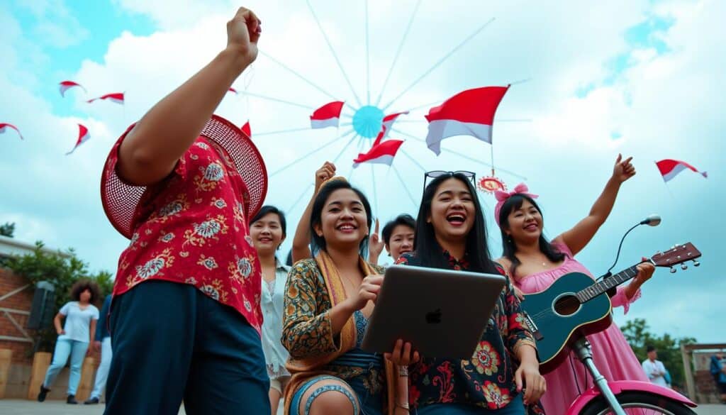Image of popular western songs trending on TikTok Indonesia